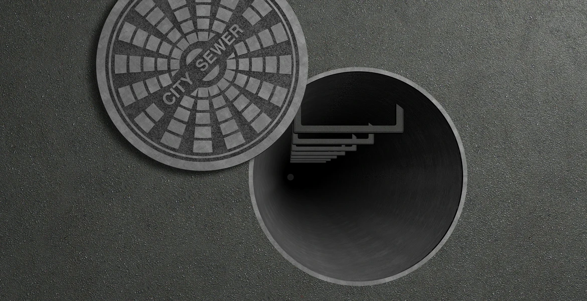 Grafika studzienki kanalizacyjnej